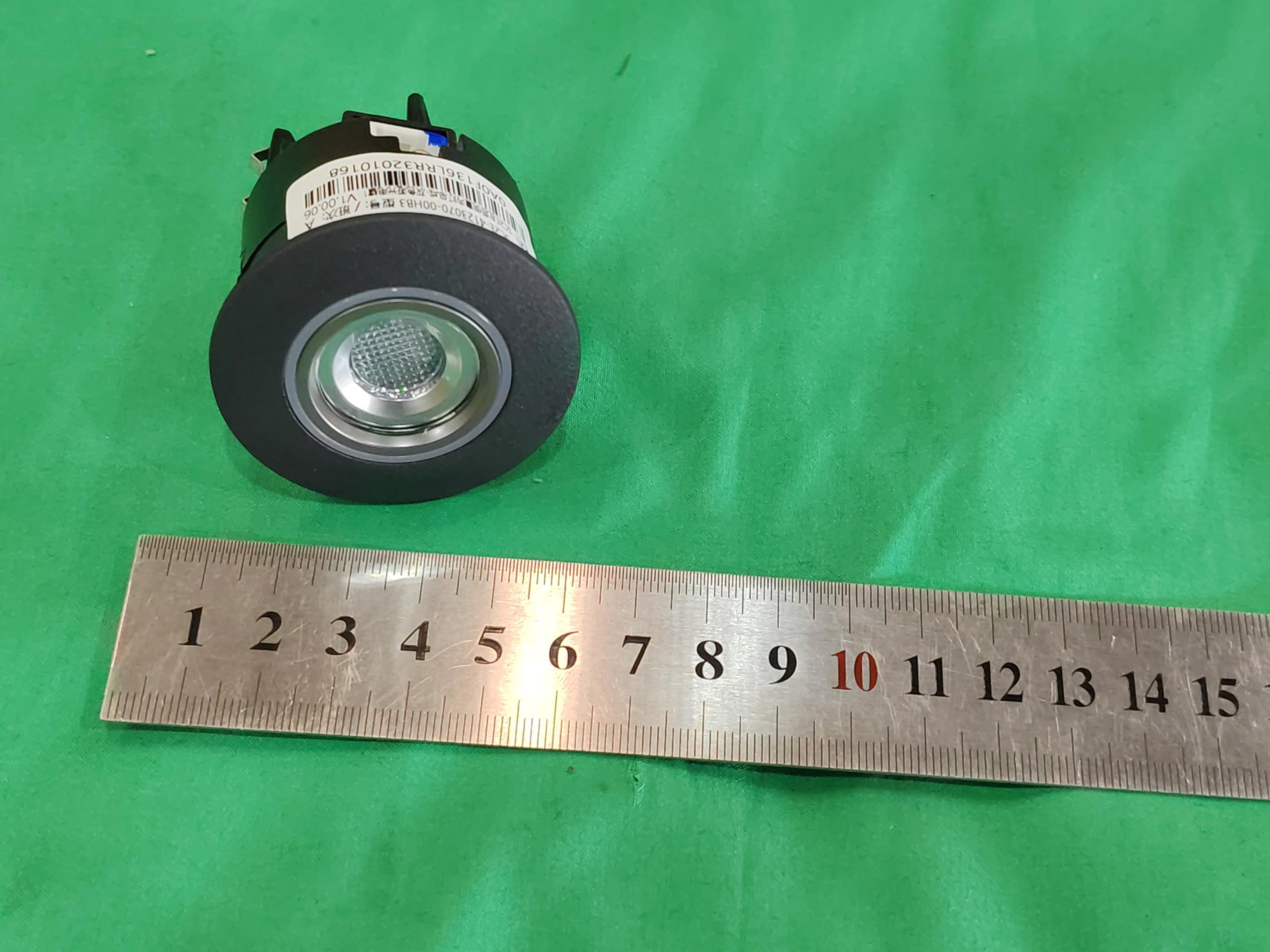 Left Rear Interior Light Assembly - Gray Matte Chrome 1