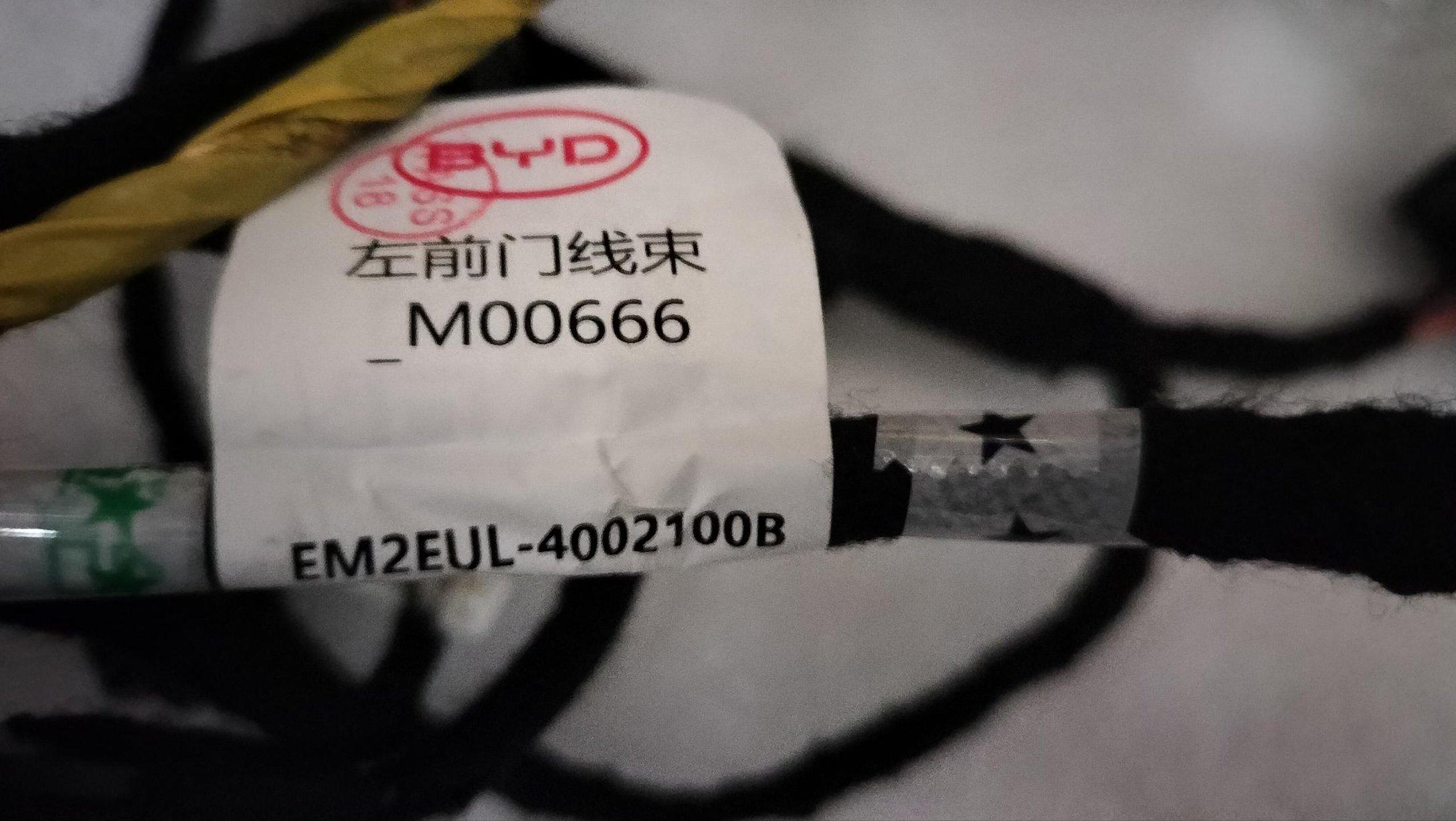 EM2EUL-4002100B_Left Front Door Wiring Harness_M00666