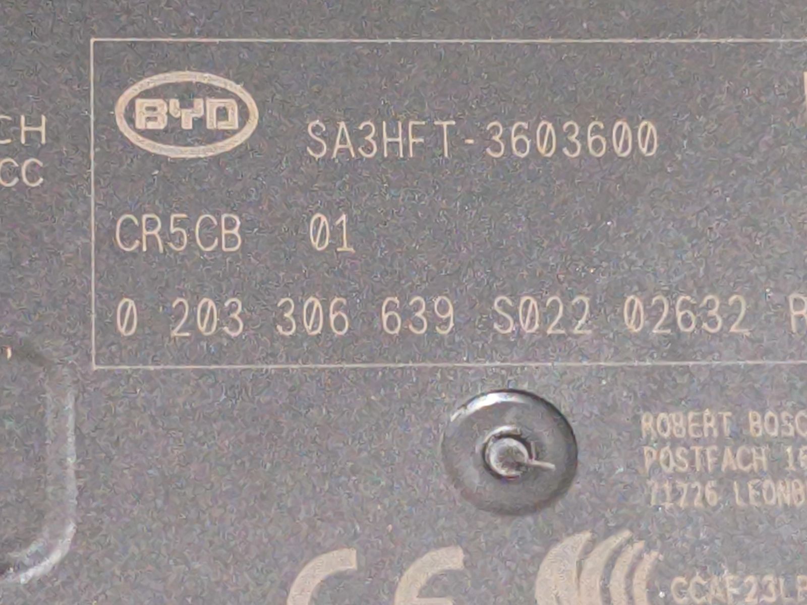 SA3HFT-3603600 Left Rear Millimeter-Wave Radar